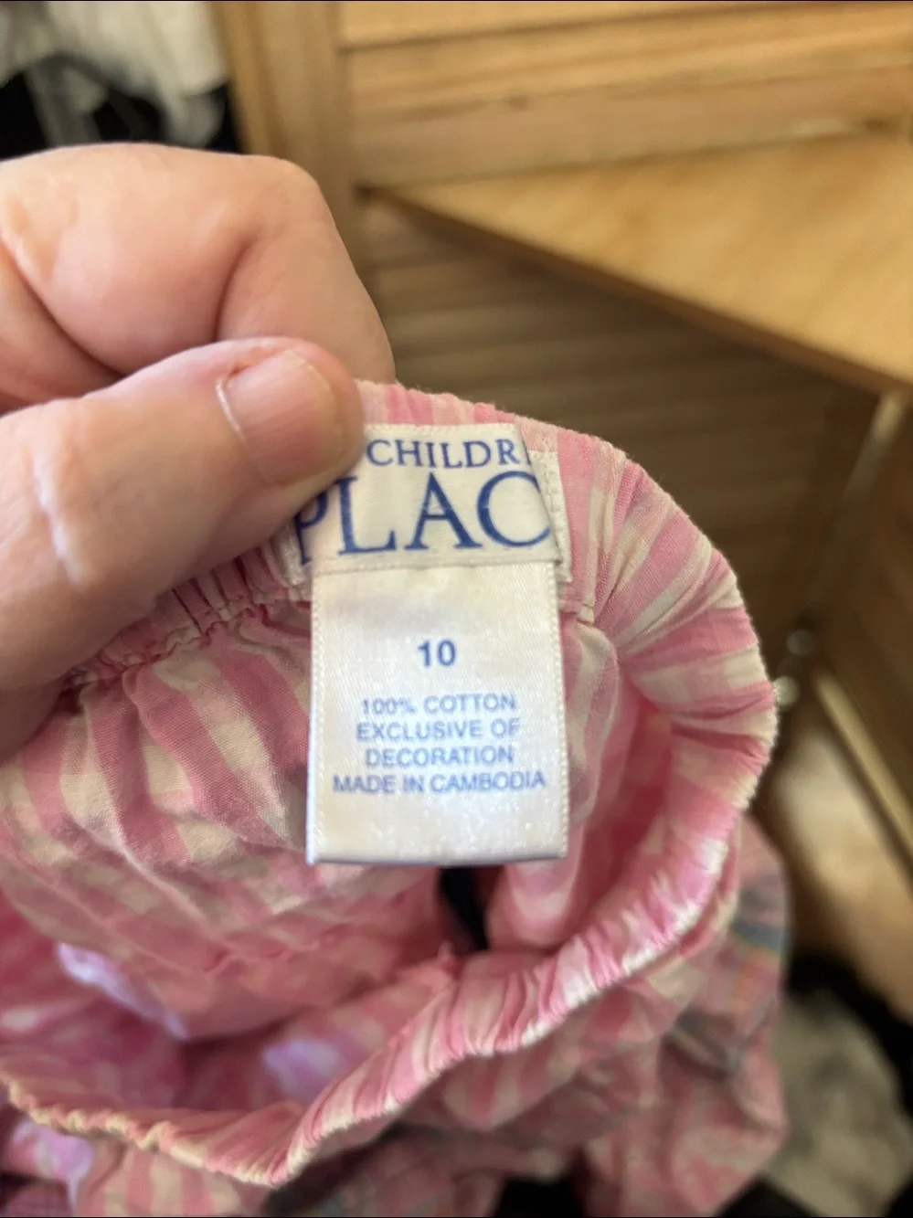 The Children's Place Pink Tiered Plaid & Floral A-Line Skirt 10
